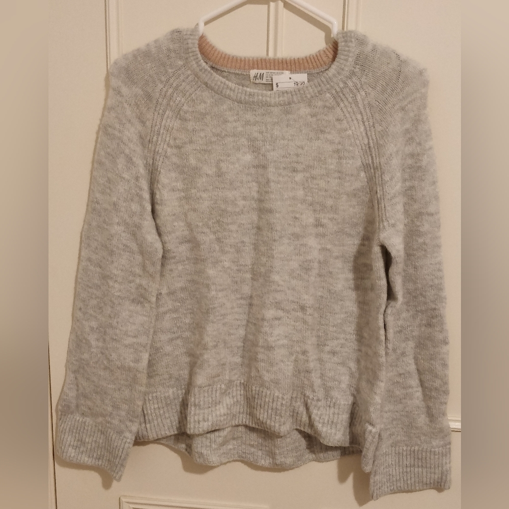 H&M Marled Grey Soft Sweater